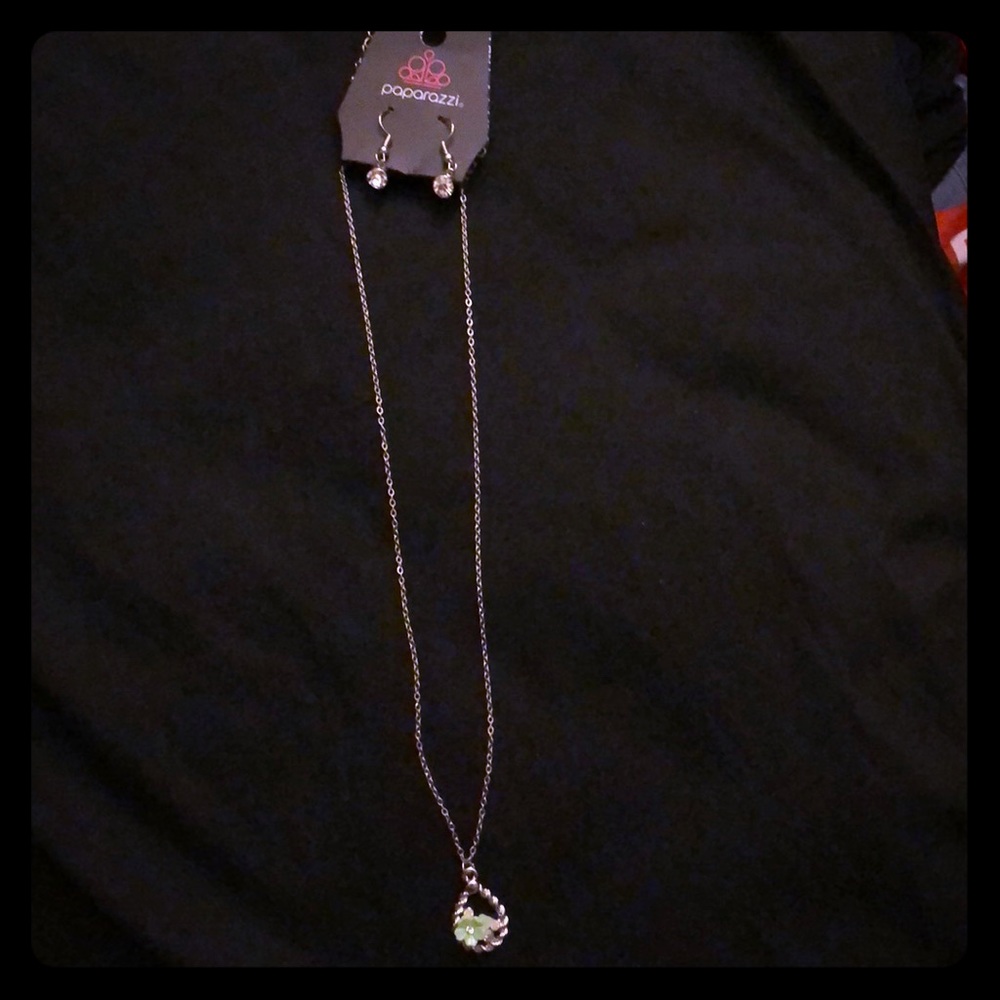 Matching earrings and necklace set